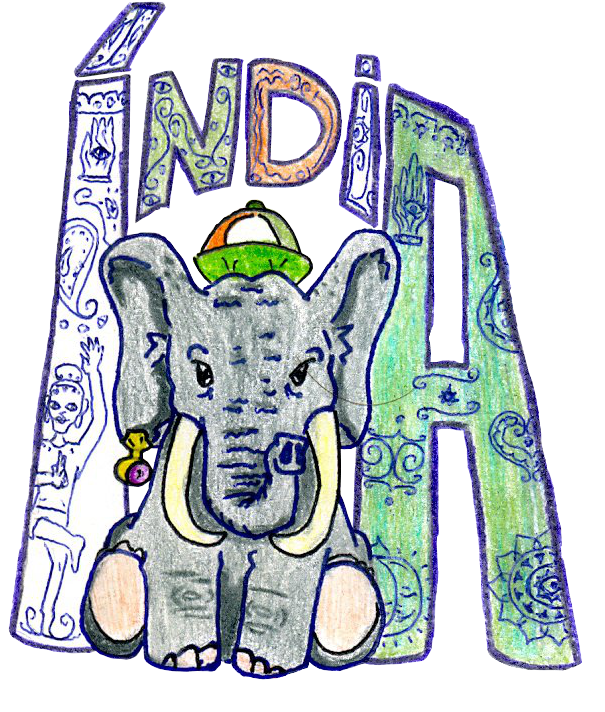 Indian Elephant Clipart - Best Drawing Of India (604x739), Png Download
