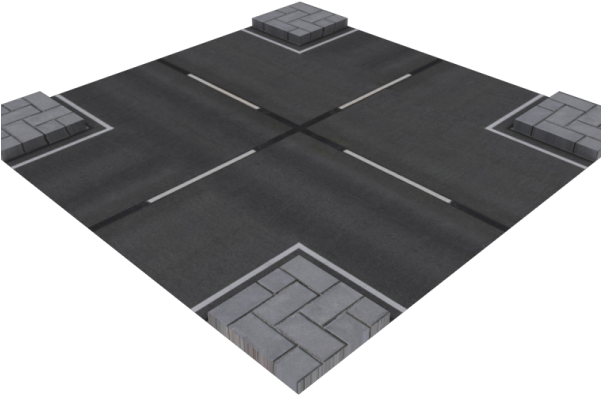 Road Intersection - Road (600x450), Png Download