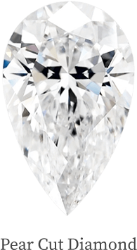 Pear Cut Diamond Edited - Diamond (480x408), Png Download