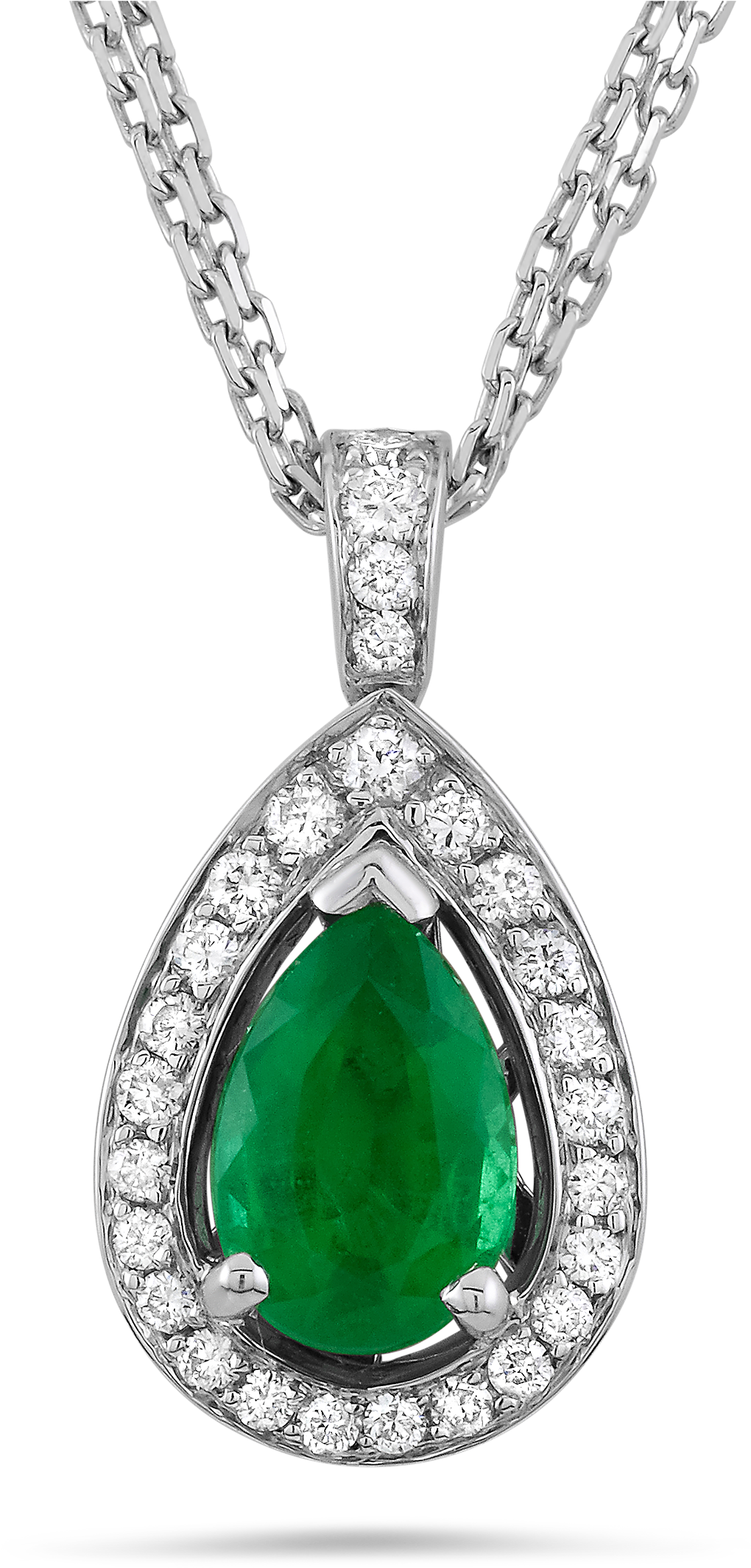 Green Diamond Pendant Png Image - Emerald Pendant Png (2200x2200), Png Download