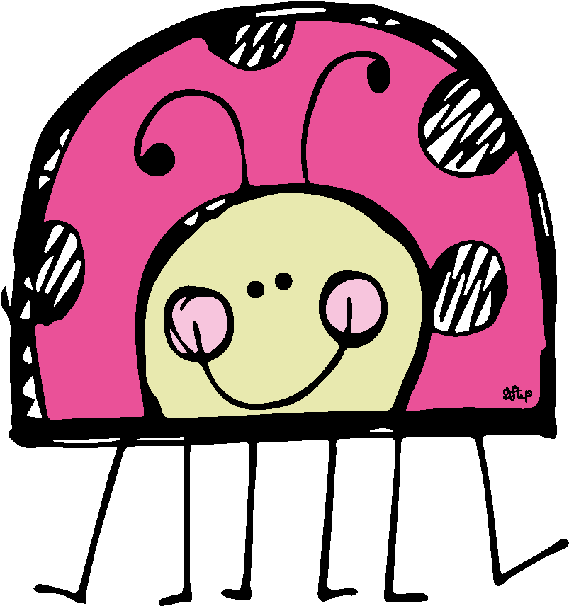 Free Ladybug Clipart Ladybug Room, Pink Ladybug, Insect - Clip Art Ladybug Black And White (875x925), Png Download