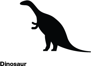 Noun Project On Twitter - Dinosaur (435x325), Png Download