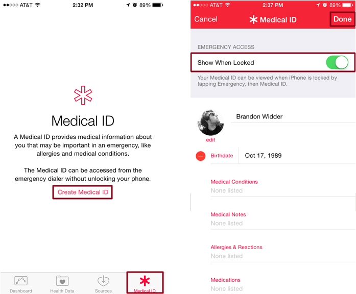 Medical Id Iphone - Iphone 6 (970x575), Png Download
