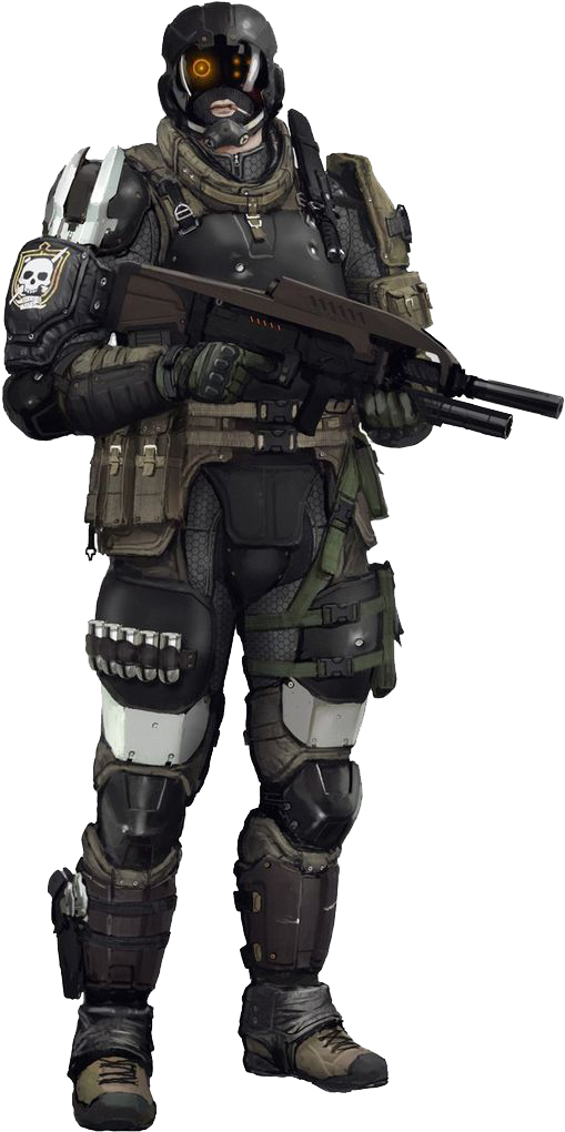 Sci Fi Warrior Png Clipart - Sci Fi Soldier Concept Art (736x1184), Png Download