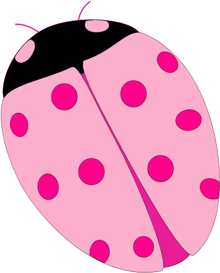 Free Download Pink Ladybug Clipart Ladybird Beetle - Pink Ladybug (600x600), Png Download