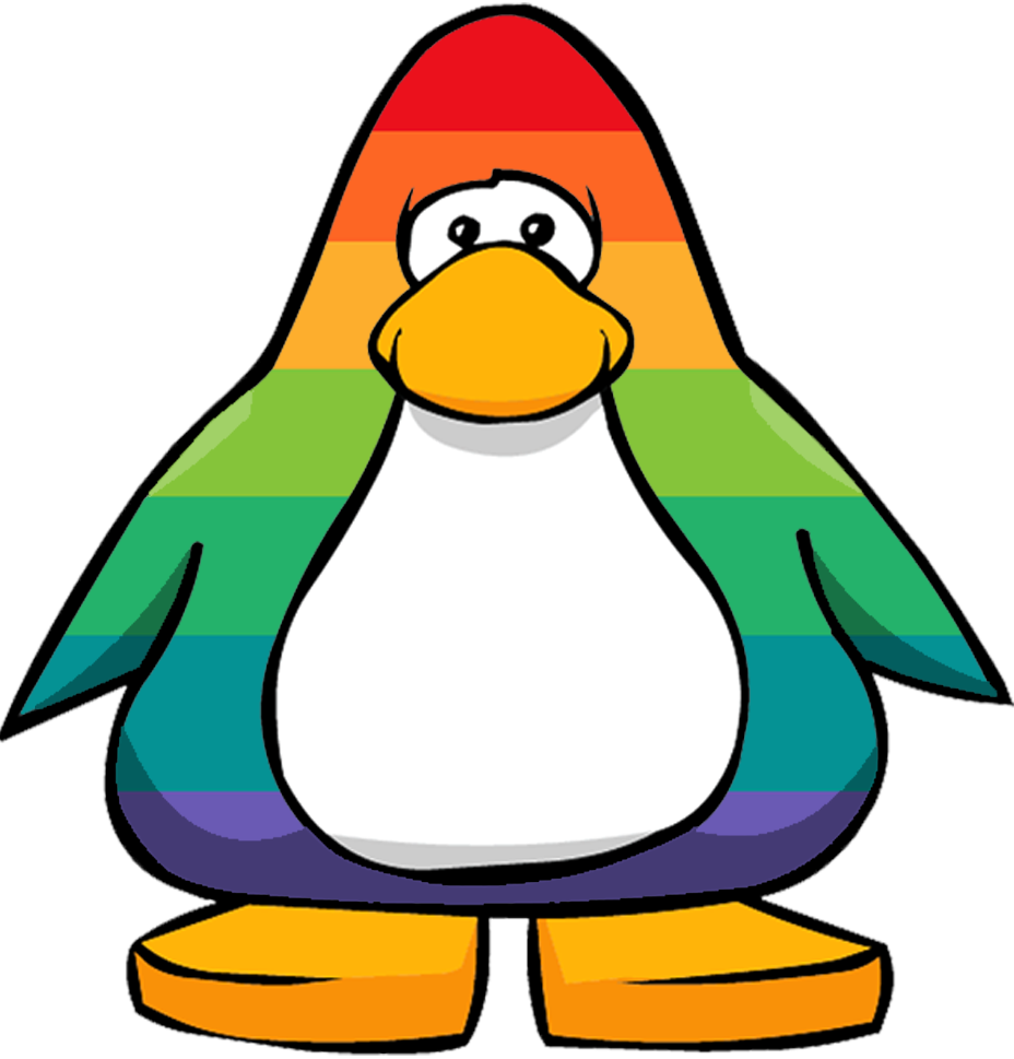 Arco Íris 4 - Club Penguin Penguin Colors (928x969), Png Download