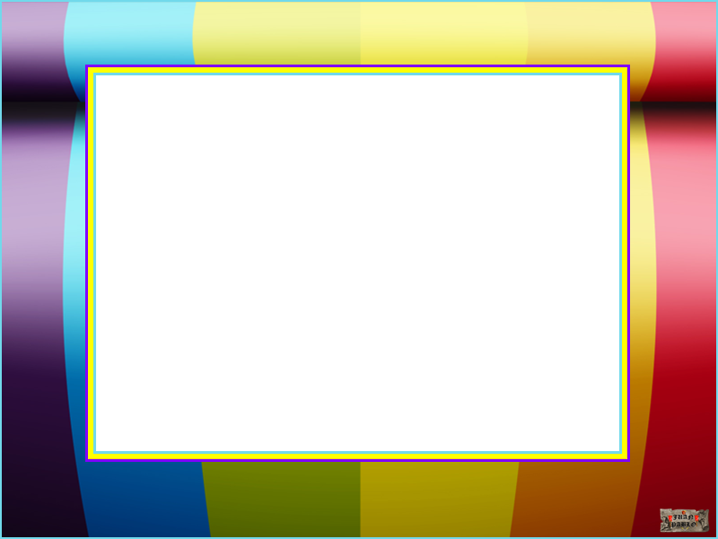 Marcos Photoscape Colores Arco Iris - Marco De Arcoiris Png (800x601), Png Download