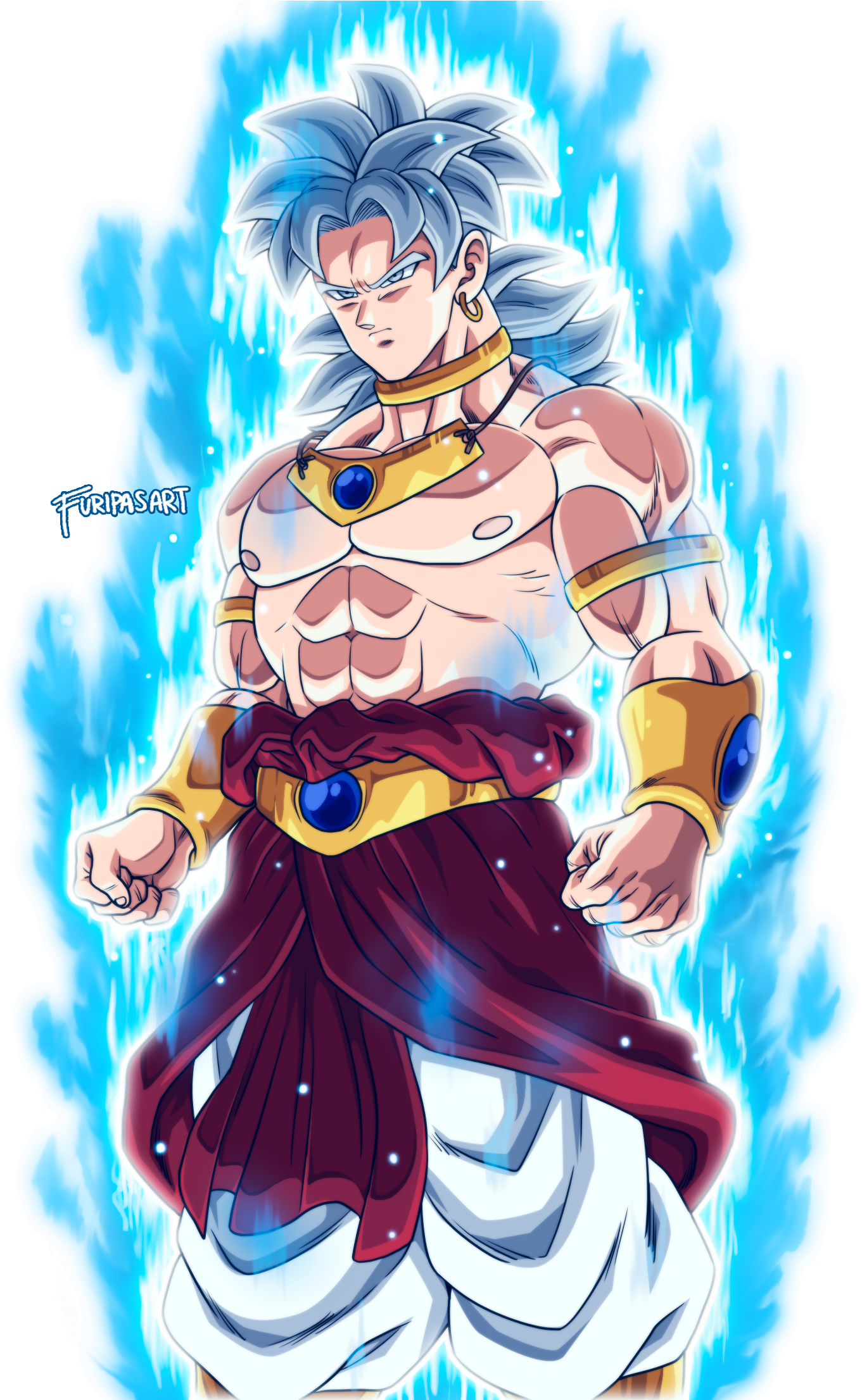 Mastered Ultra - Dragon Ball Broly Ultra Instinct (1540x2211), Png Download