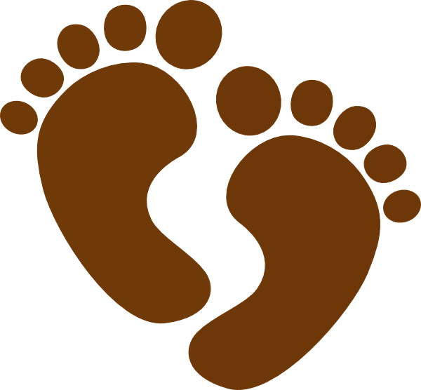 Baby Feet Clip Art At Clker - Baby Feet Clipart Png (600x556), Png Download