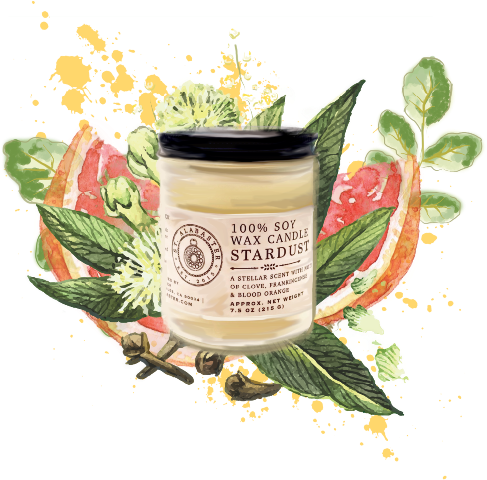 Stardust Soy Wax Candle (1000x1000), Png Download