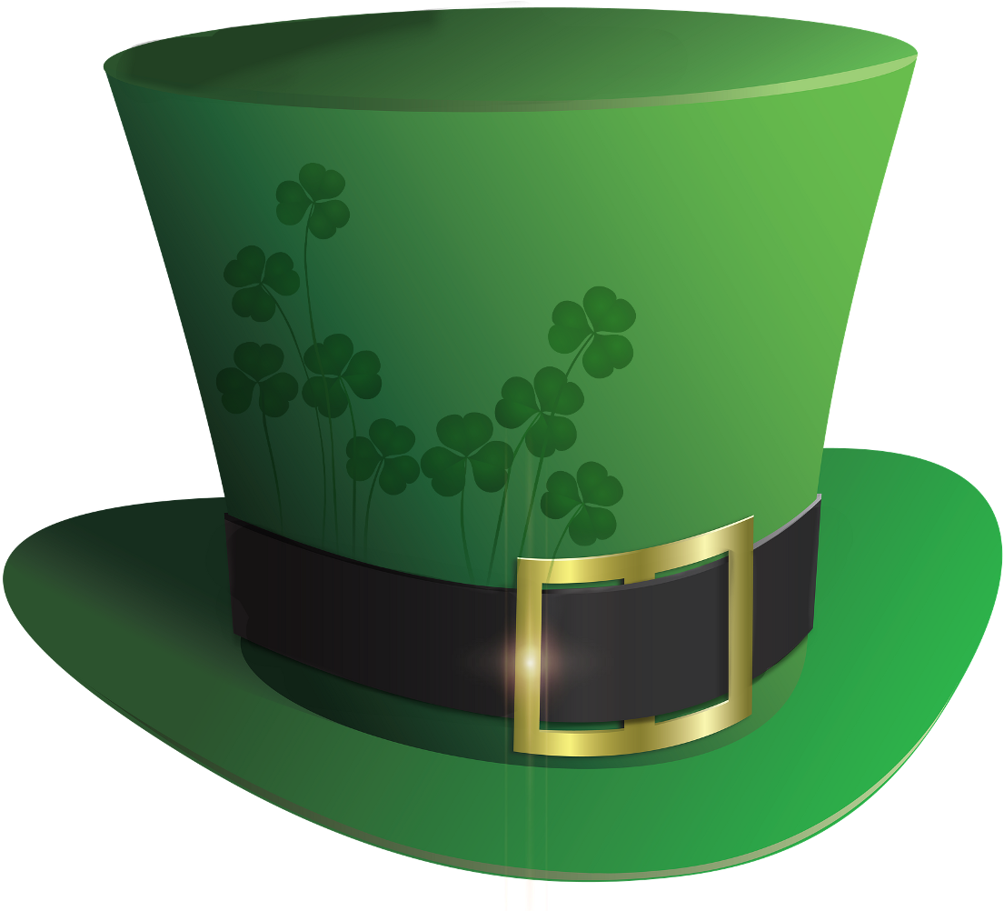 Download Hd Svg Black And White Download Happystpatricksday Irish Leprechaun Hat Transparent Background Transparent Png Image Nicepng Com