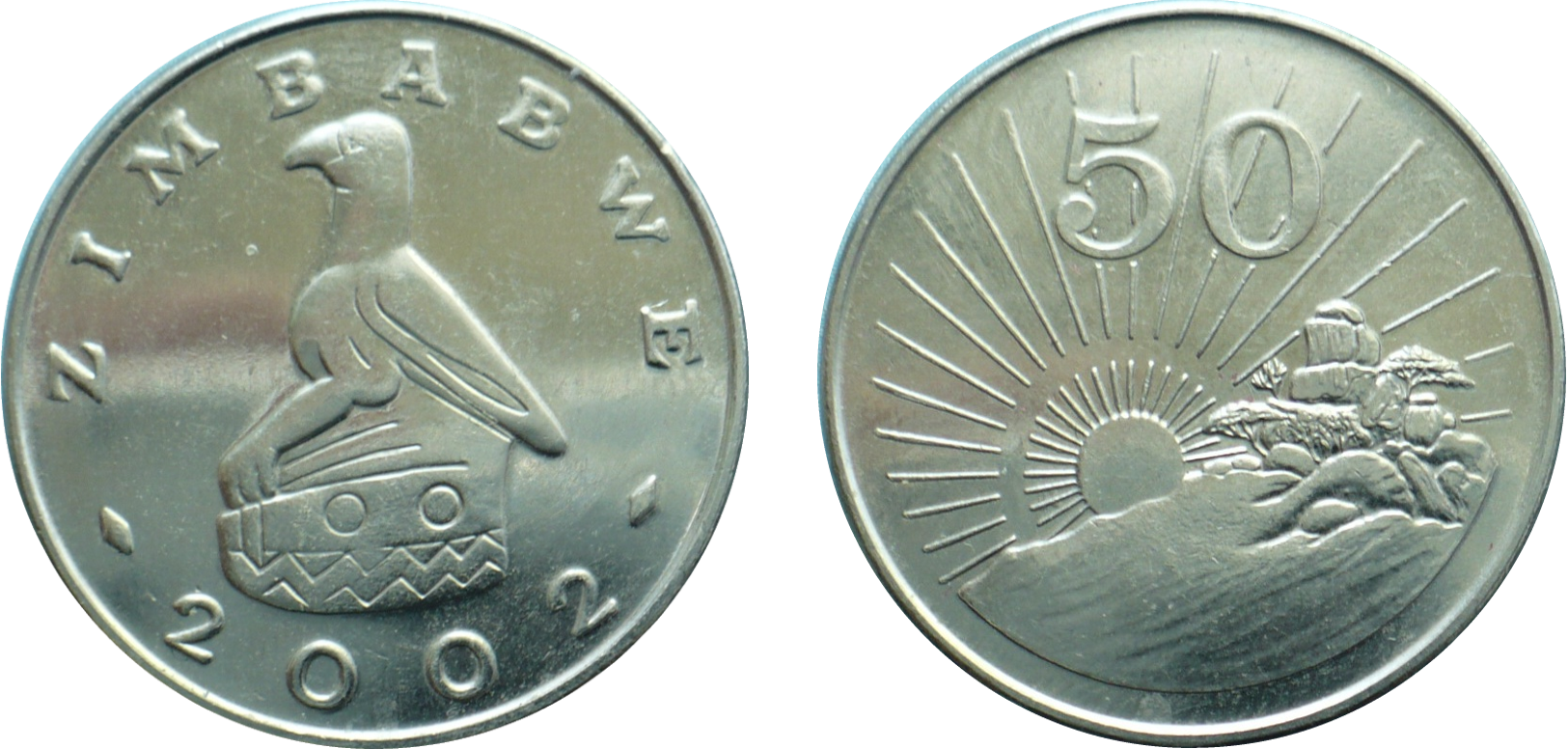 Zimbabwe 50 Cents - 50 Cent Zimbabwe Money (1625x776), Png Download