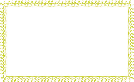 Banana-yellow Doodle Border - Green Png Border (612x396), Png Download