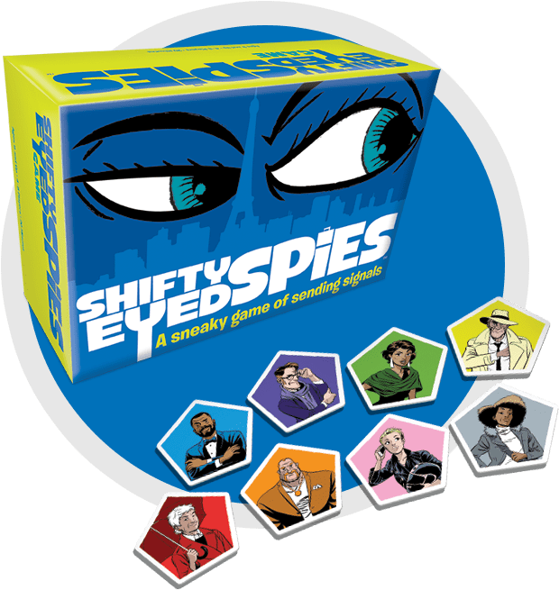 Shifty Eyed Spies Board Game Contents - Shifty Eyed Spies Board Game (720x720), Png Download