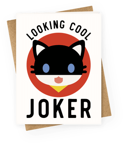 Looking Cool Joker Greeting Card - Looking Cool Joker (484x484), Png Download