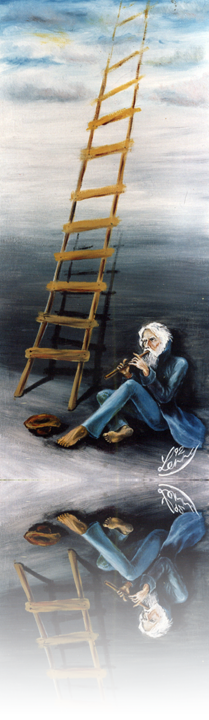 Stairway To Heaven - Painting (209x720), Png Download