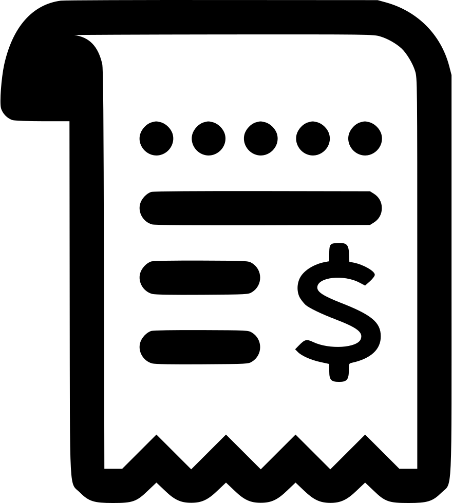 Png File - Payment Receipt Receipt Icon Png (880x980), Png Download