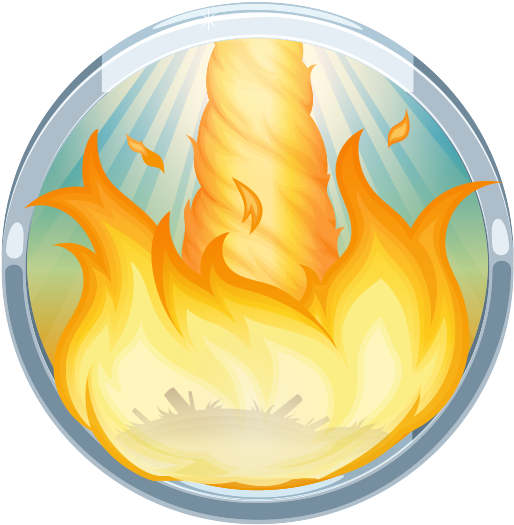 Fire From Heaven - Bible App For Kids Fire From Heaven (625x625), Png Download