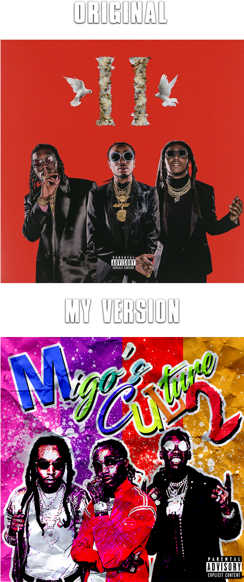 Migos Ft Drake Walk It Talk It Album (480x1209), Png Download
