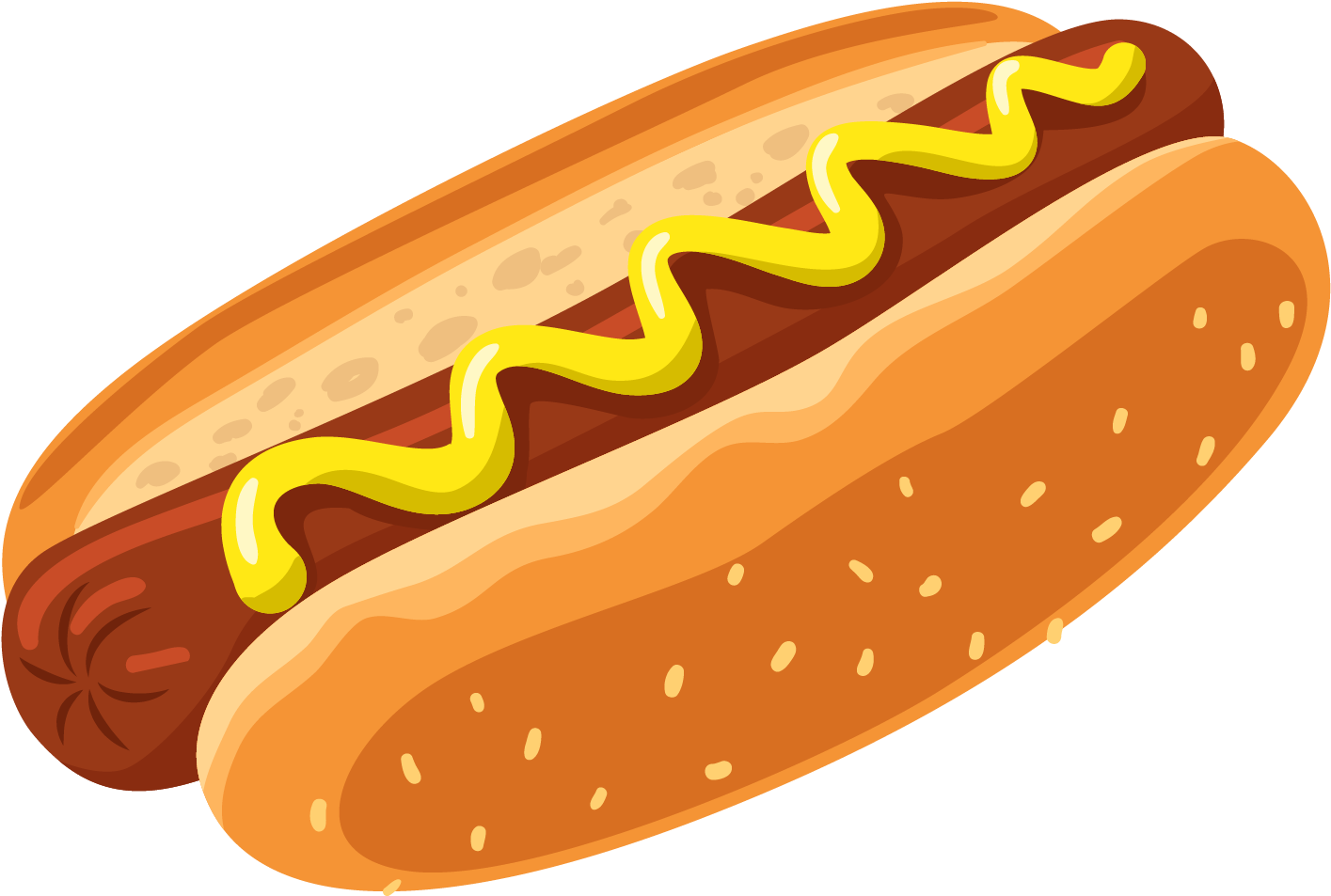Clip Art Freeuse Library Junk Food Chili Hot Dog Free - Hotdog Clip Art (1506x952), Png Download