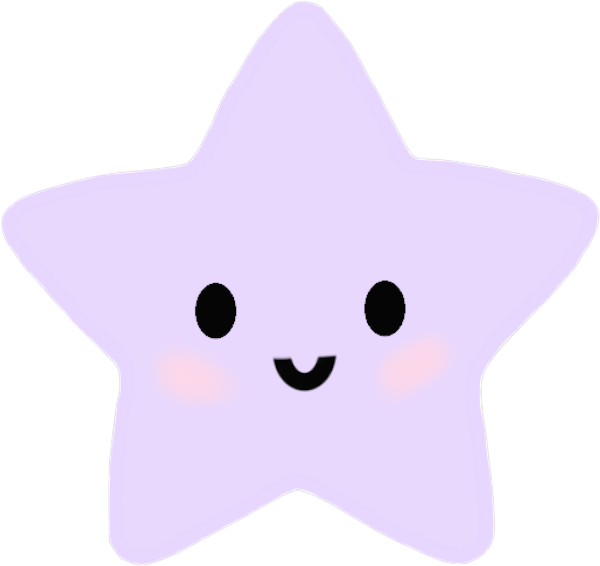 Purple Star Icon - Icon Png Cute Star (676x620), Png Download