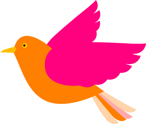 Flying Bird Clipart At Getdrawings - Clip Art Flying Bird (600x510), Png Download