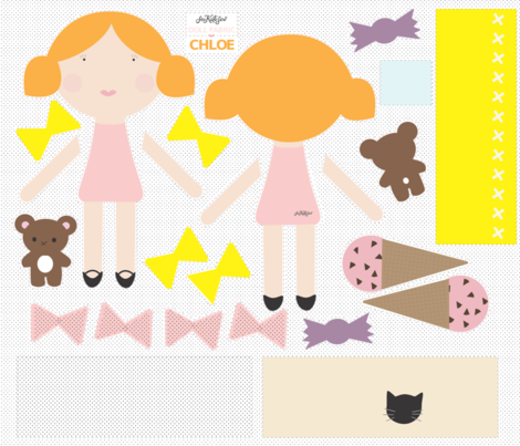 Ai Shop Preview - Pearl - Doll Fabric By Seekatesewfabric - Customized (470x403), Png Download