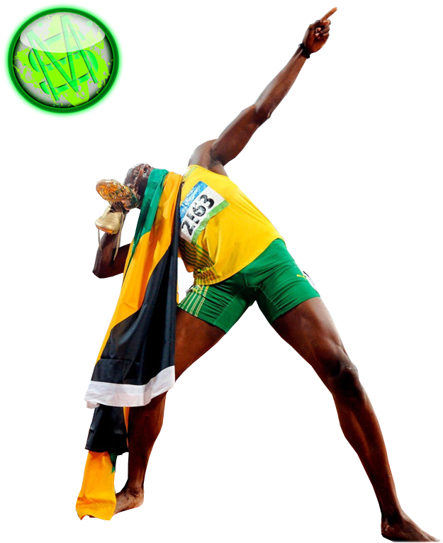 Usain Bolt Png Free Download - Usain Bolt Clip Art (655x768), Png Download