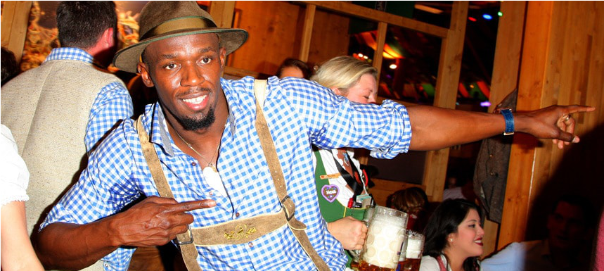 Usain B - Usain Bolt (1100x384), Png Download