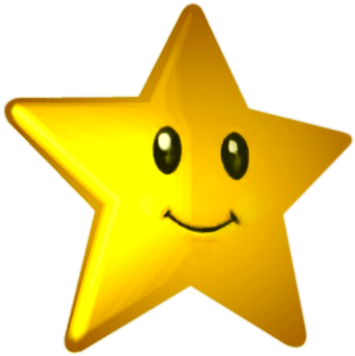 Star Png Smiley Face - Starman Mario (600x585), Png Download