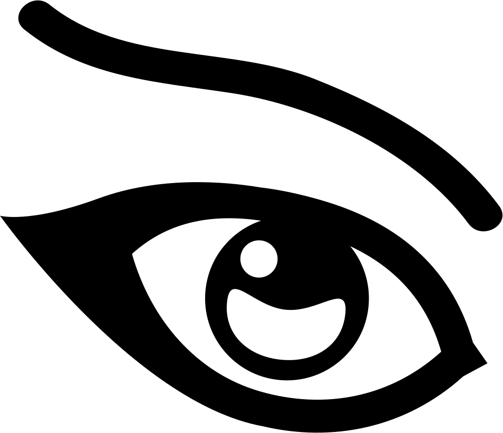 Female Eye Comments - Eyes Icon Png (981x844), Png Download
