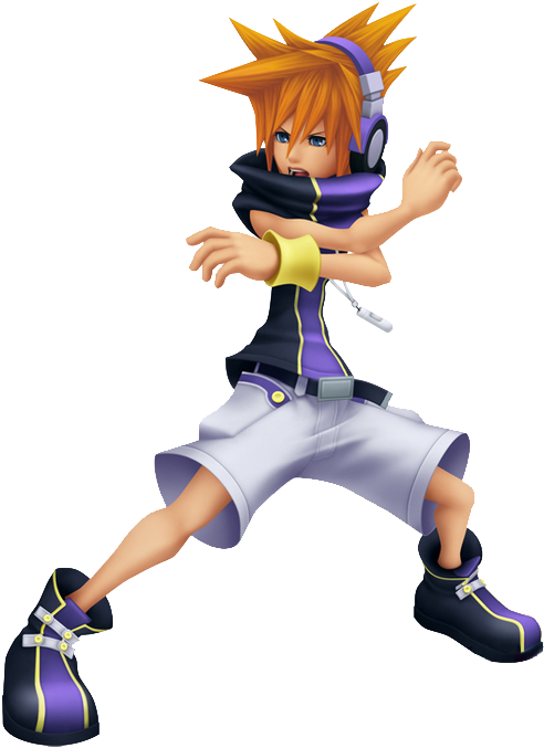 2 Replies 0 Retweets 0 Likes - Kingdom Hearts Neku (500x685), Png Download