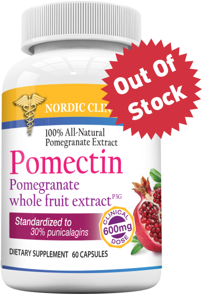 Pomectin-out Of Stock - Nordic Clinical's Pomectin Pomegranate Whole Fruit (600x600), Png Download