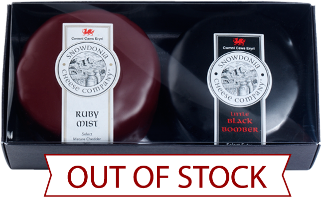 Duo Black Bomber Ruby Mist Gift Pack Snowdonia Cheese - Snowdonia Cheese Co. Snowdonia Cheese Company Truckle (800x800), Png Download