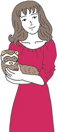 Ferret - Cartoon (450x450), Png Download