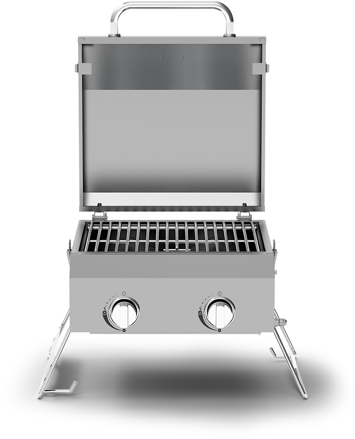 2-burner Portable Propane Gas Table Top Grill - Nexgrill 820 0033 (1000x1000), Png Download