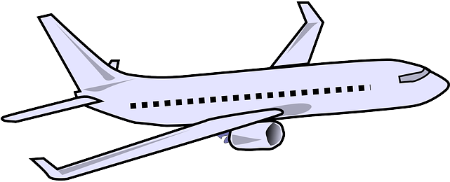 Jet Aircraft Clipart, Free Jet Aircraft Clipart - Airplane Clipart (640x320), Png Download