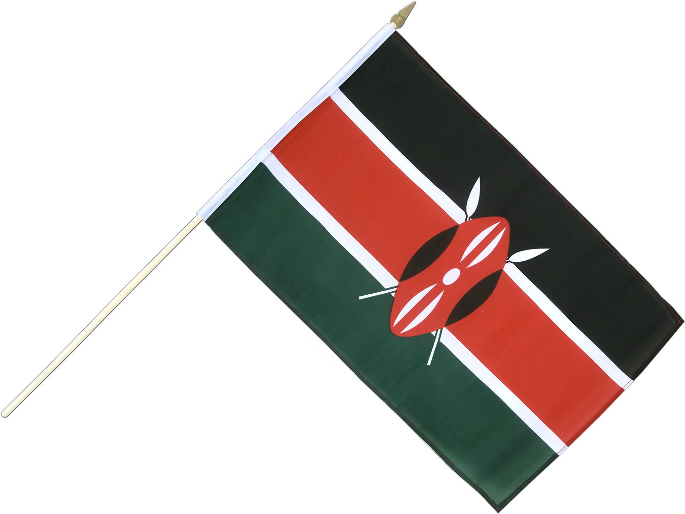 Hand Waving Flag 12x18" - Small Kenya Flag - 12x18" (1500x1260), Png Download
