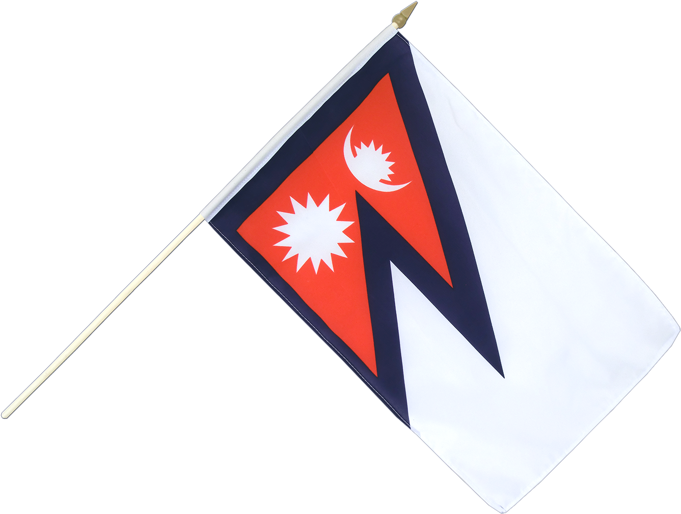 Free Download Nepal Hand Waving Flag - Small Nepal Flag - 12x18" (1500x1260), Png Download