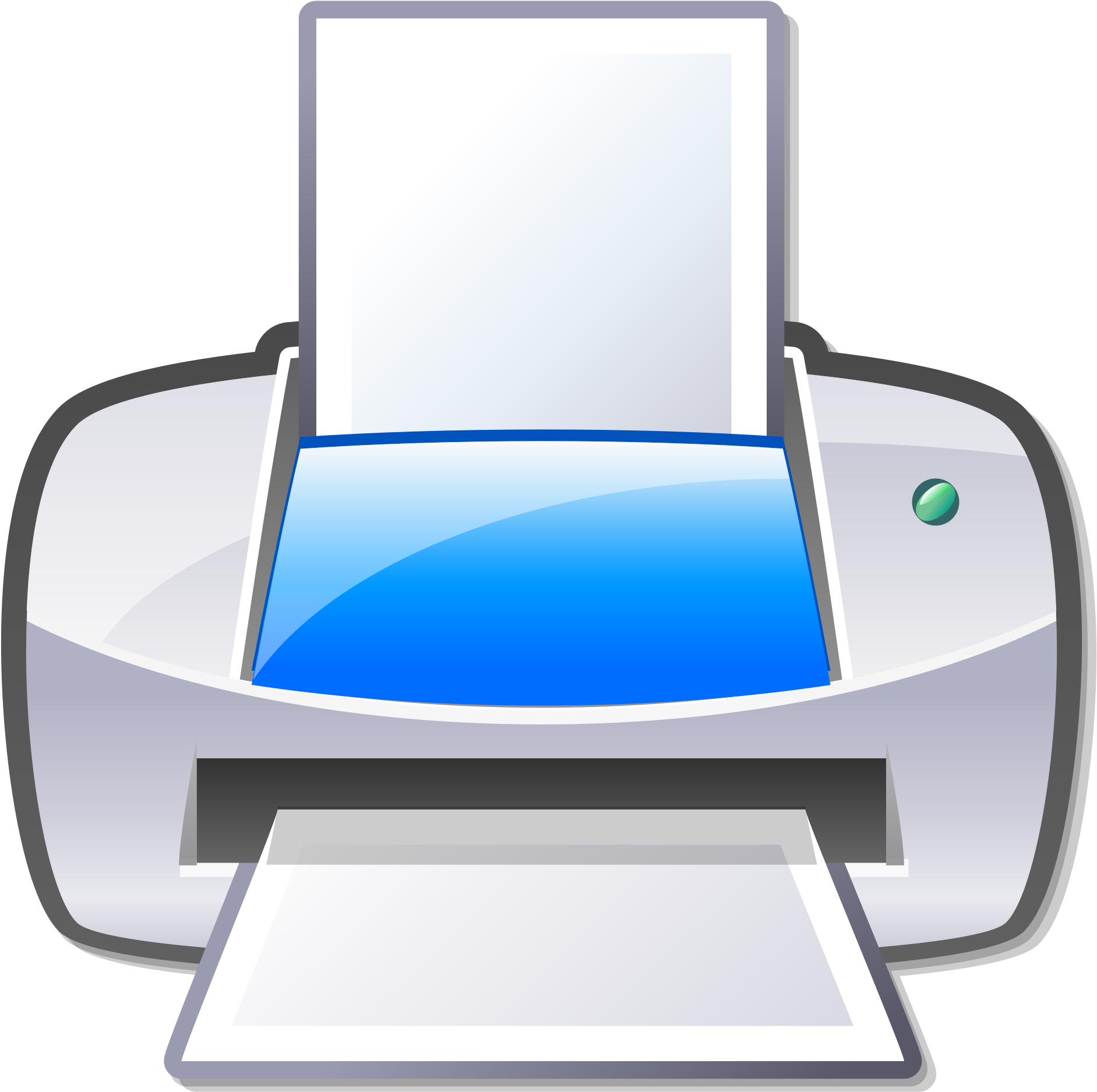 Computer Printer Png Clipart - Printer Icon (2000x2000), Png Download