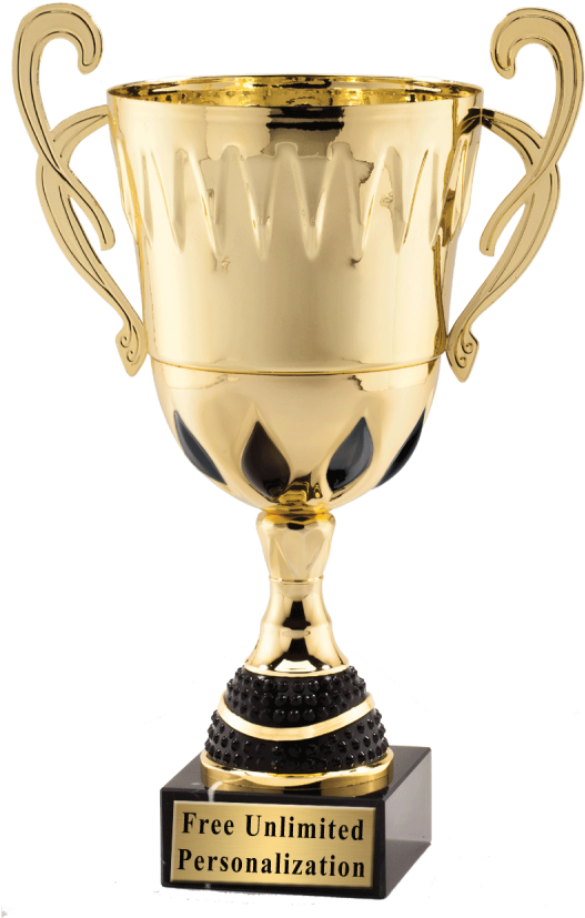 Gold Cup With Black Plastic Stem - Gold Cup Png (800x989), Png Download