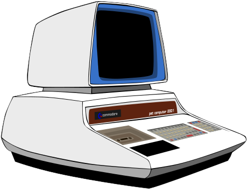 Computer Free To Use Clipart - Vintage Computer Clipart (544x414), Png Download