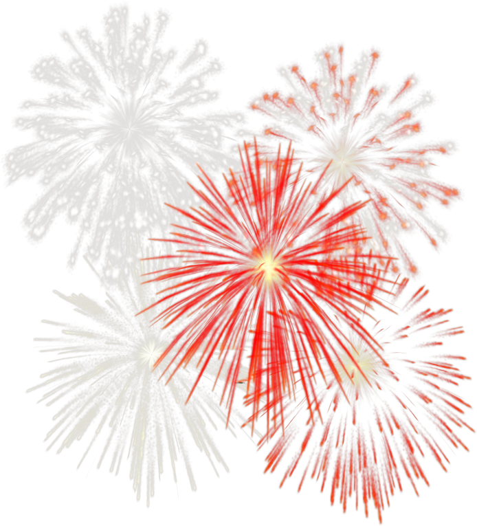 Fuegos Artificiales Rojos Png - Gifs Juegos Piroctenicos Png (694x765), Png Download