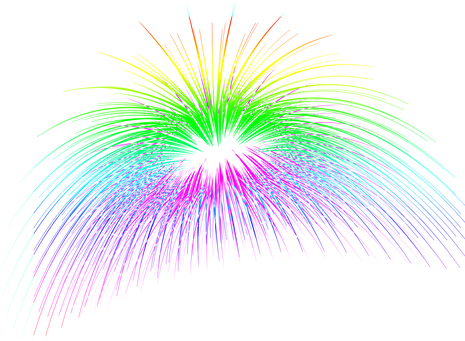 Estrellas Fuegos Artificiales Celebración - Fuegos Artificiales Colores Png (475x340), Png Download