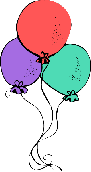 Balloons Svg Clip Arts 318 X 598 Px (318x598), Png Download