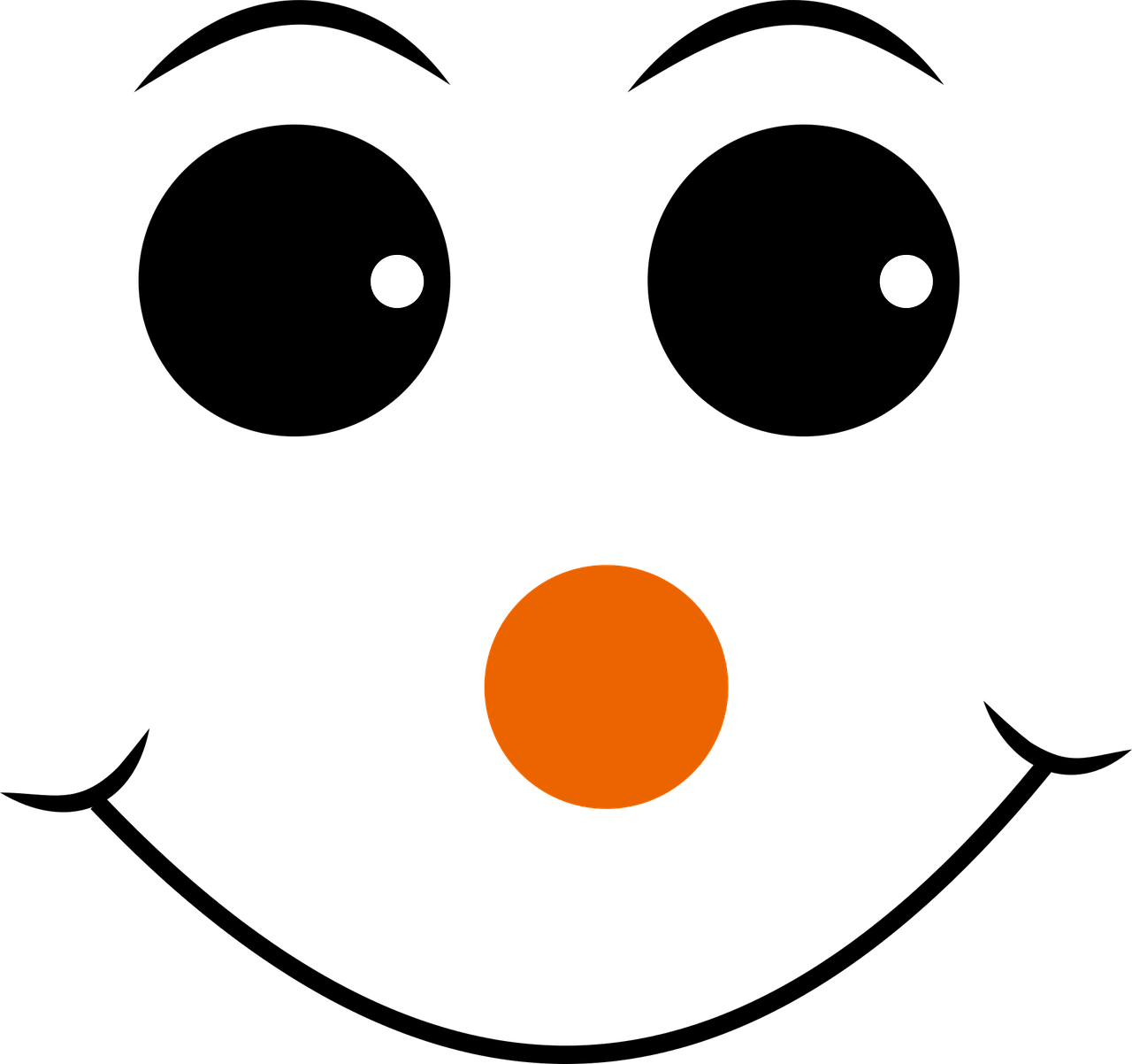 Free Image On Pixabay - Happy Face Vector Png (1280x1202), Png Download