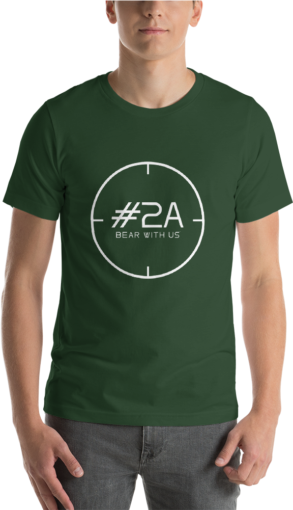 Mens White Crosshair - T-shirt (1000x1000), Png Download