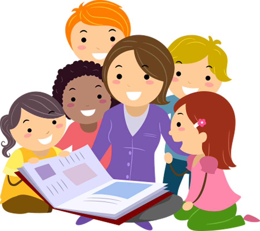 Cartoon Nurse - Teacher Reading Clipart (900x798), Png Download