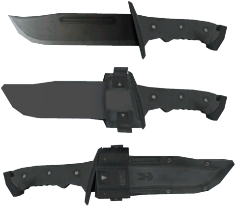 Combat Knife - Halo Nation - Wikia - Halo 5 Bucks Knife (500x429), Png Download