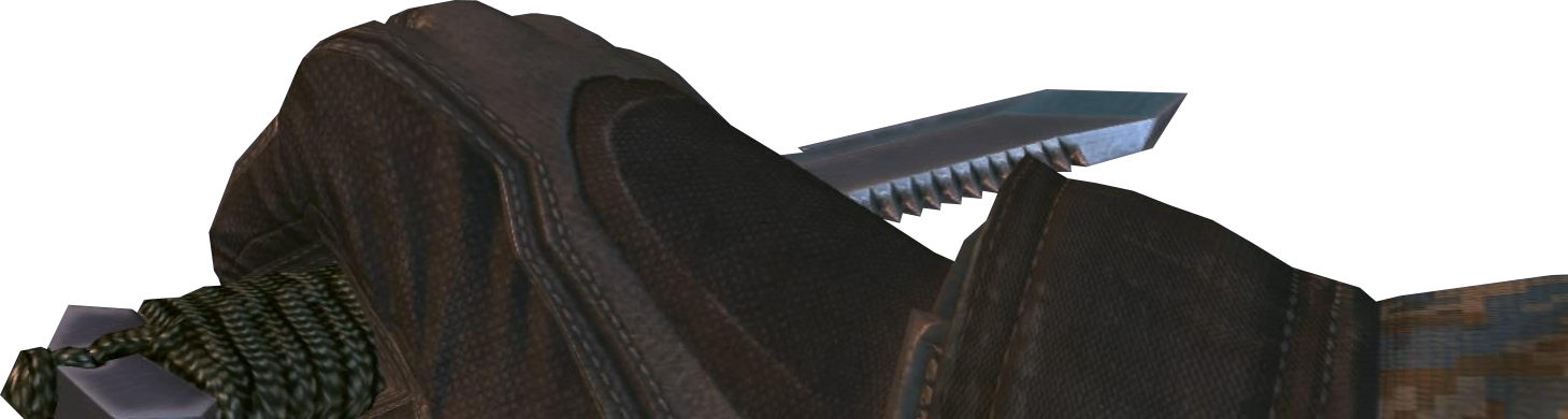 Combat Knife Boii - Leather Jacket (1459x390), Png Download